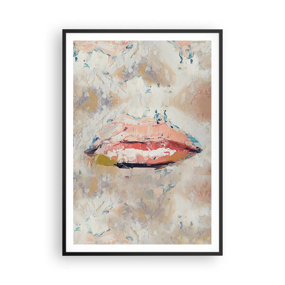 Pôster com moldura preta - Desperta os sentidos - 70x100 cm