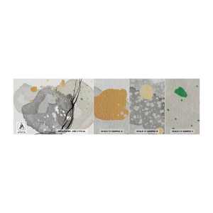 Amostra de papel de parede Premium Sand - Composição orgánica - Abstração, Borrões, Pintar - 100x30 cm