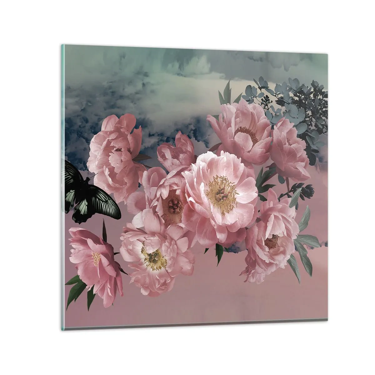 Quadro em vidro - O auge do romantismo - 60x60 cm