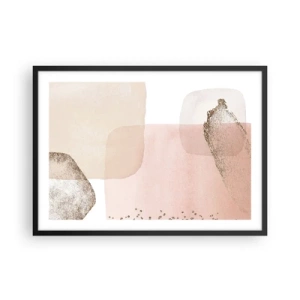 Pôster com moldura preta - Olhar através da cor - 70x50 cm