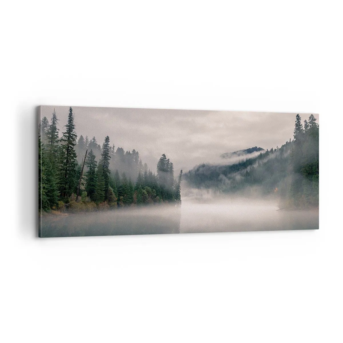 Quadro em tela - Em devaneio, na névoa - 100x40 cm