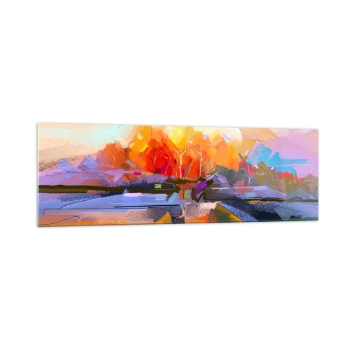 Quadro em vidro - O outono chegou - 160x50 cm