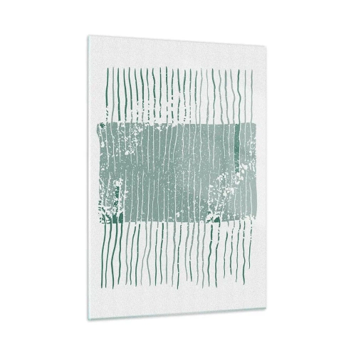 Quadro em vidro - Abstração marinha - 50x70 cm