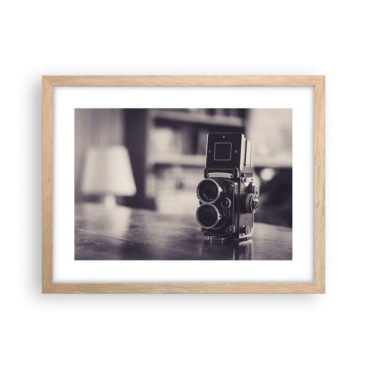 Pôster com moldura de carvalho claro - A magia da fotografia antiga - 40x30 cm