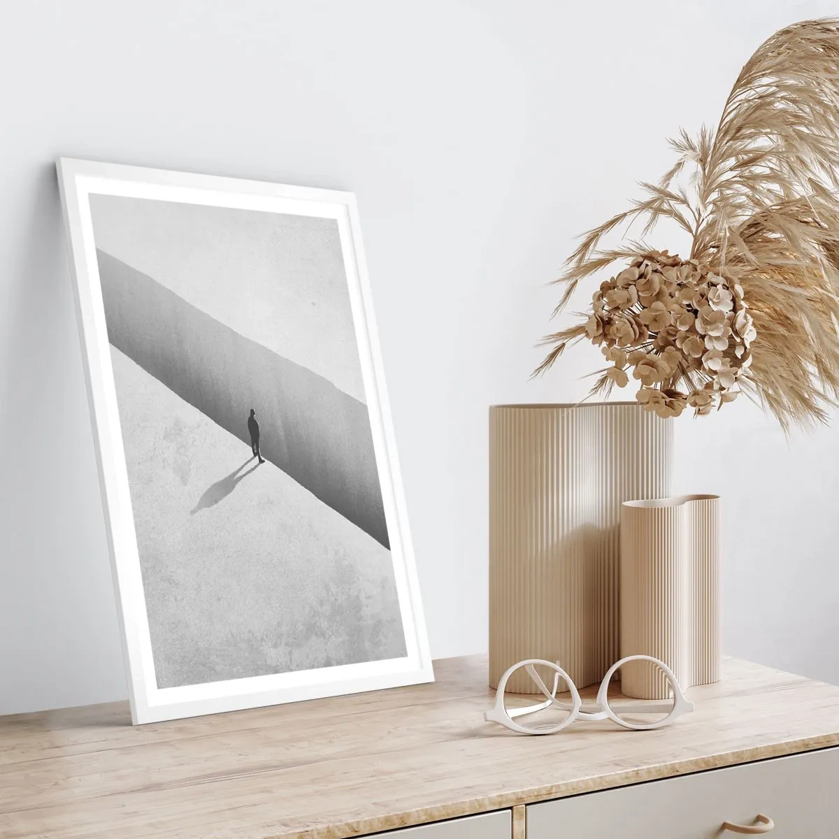 Pôster em moldura branca - Um objetivo claro - 70x100 cm