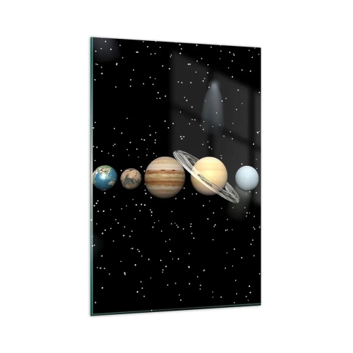 Quadro em vidro - E os planetas estão a enlouquecer... - 80x120 cm