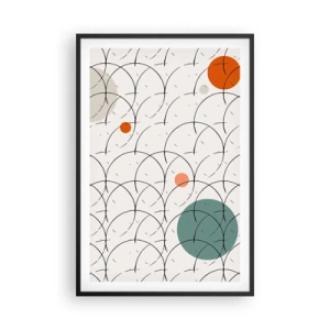 Pôster com moldura preta - No espírito da pop art - 61x91 cm