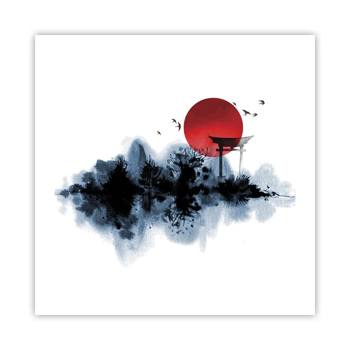 Pôster - Vista japonesa - 50x50 cm