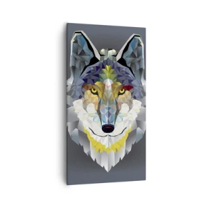 Quadro em tela - Quem não quer ser lobo, não lhe veste a pele - 55x100 cm