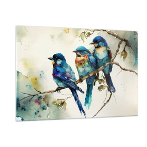 Quadro em vidro - Ele ficou ofendido? - 120x80 cm