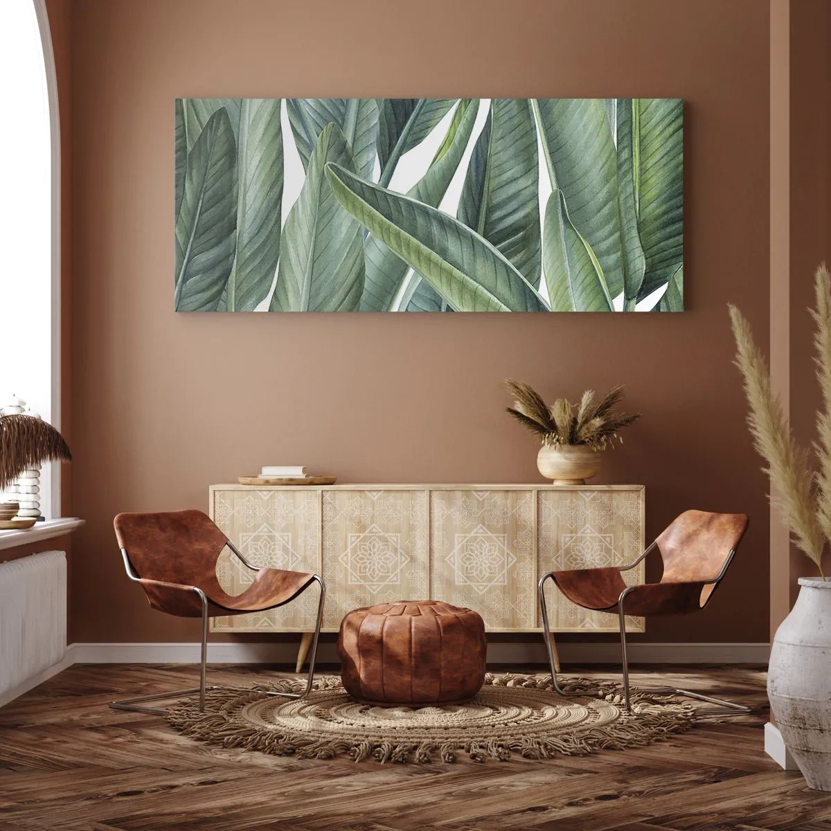 Quadro em tela - O próprio verde - 100x40 cm