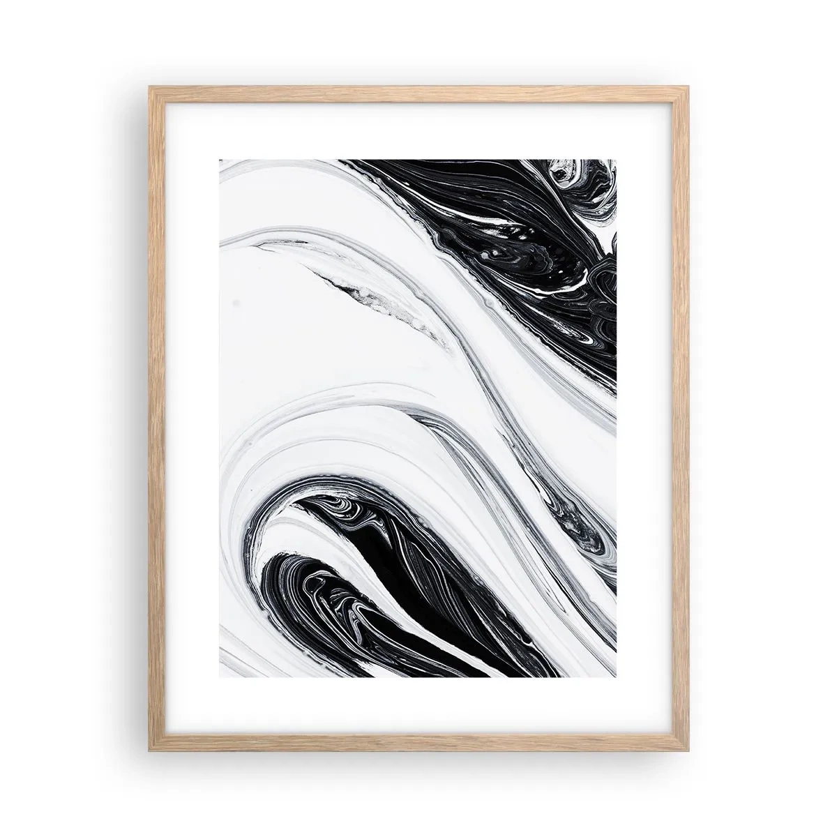 Pôster com moldura de carvalho claro - Uma combinação de opostos - 40x50 cm