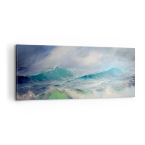 Quadro em tela - O vento uivava triunfalmente… - 100x40 cm
