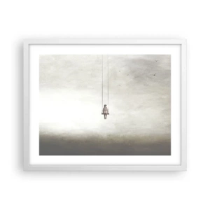 Pôster em moldura branca - A criança em nós - 50x40 cm