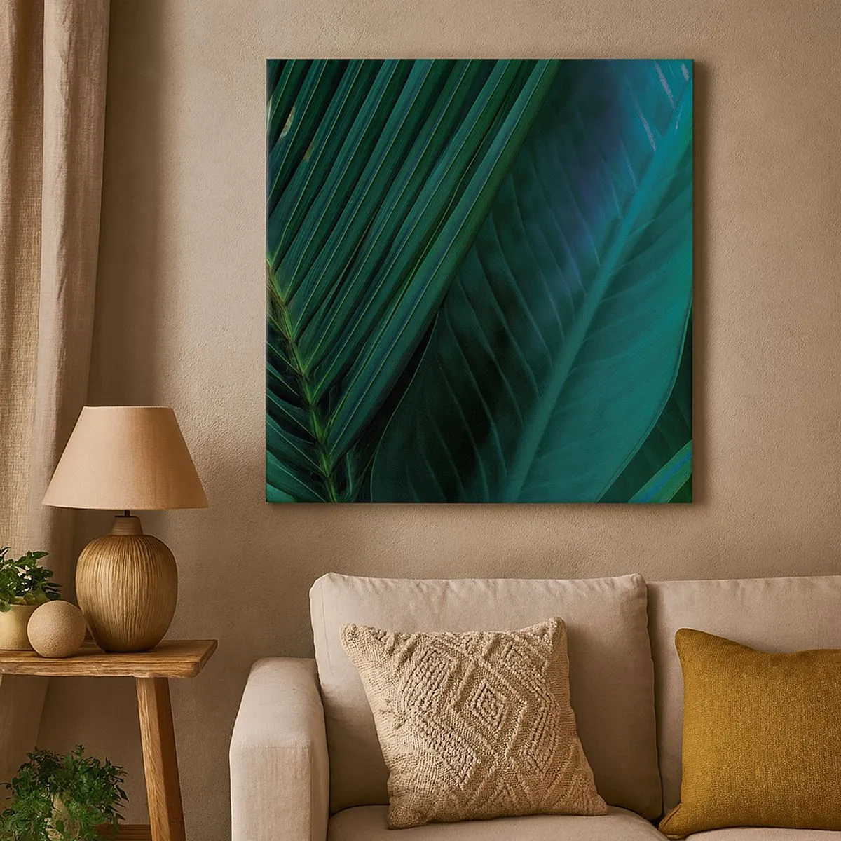 Quadro em tela - Anatomia da vegetação - 30x30 cm