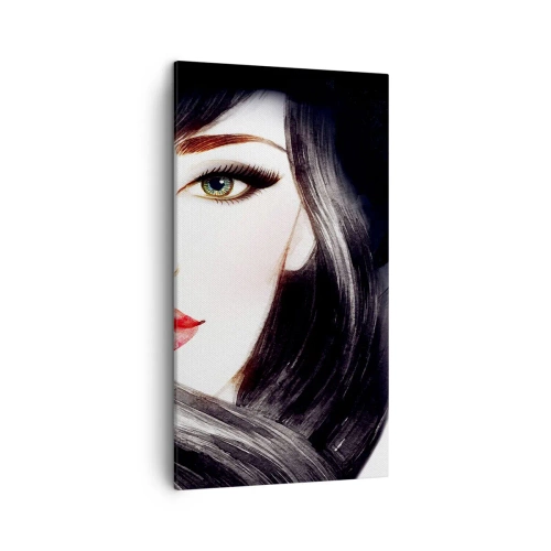 Quadro em tela - Olhar de safira - 45x80 cm