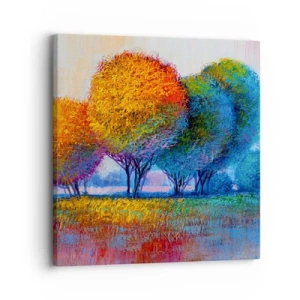 Quadro em tela - Um amontoado de cores lascivas - 30x30 cm