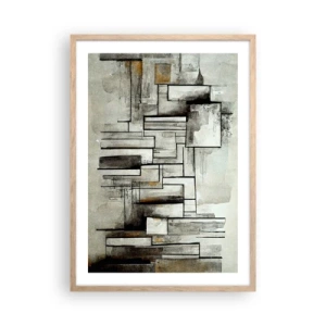 Pôster com moldura de carvalho claro - O poder da simplicidade - 50x70 cm