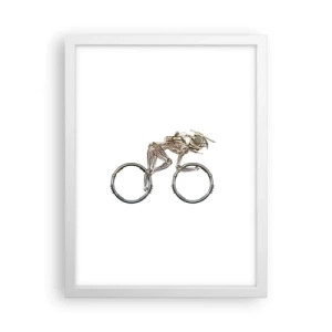 Pôster em moldura branca - Uma ótima máquina - 30x40 cm