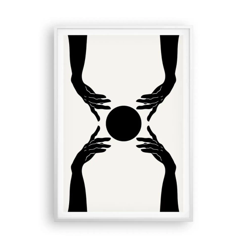 Pôster em moldura branca - Sinal secreto - 70x100 cm