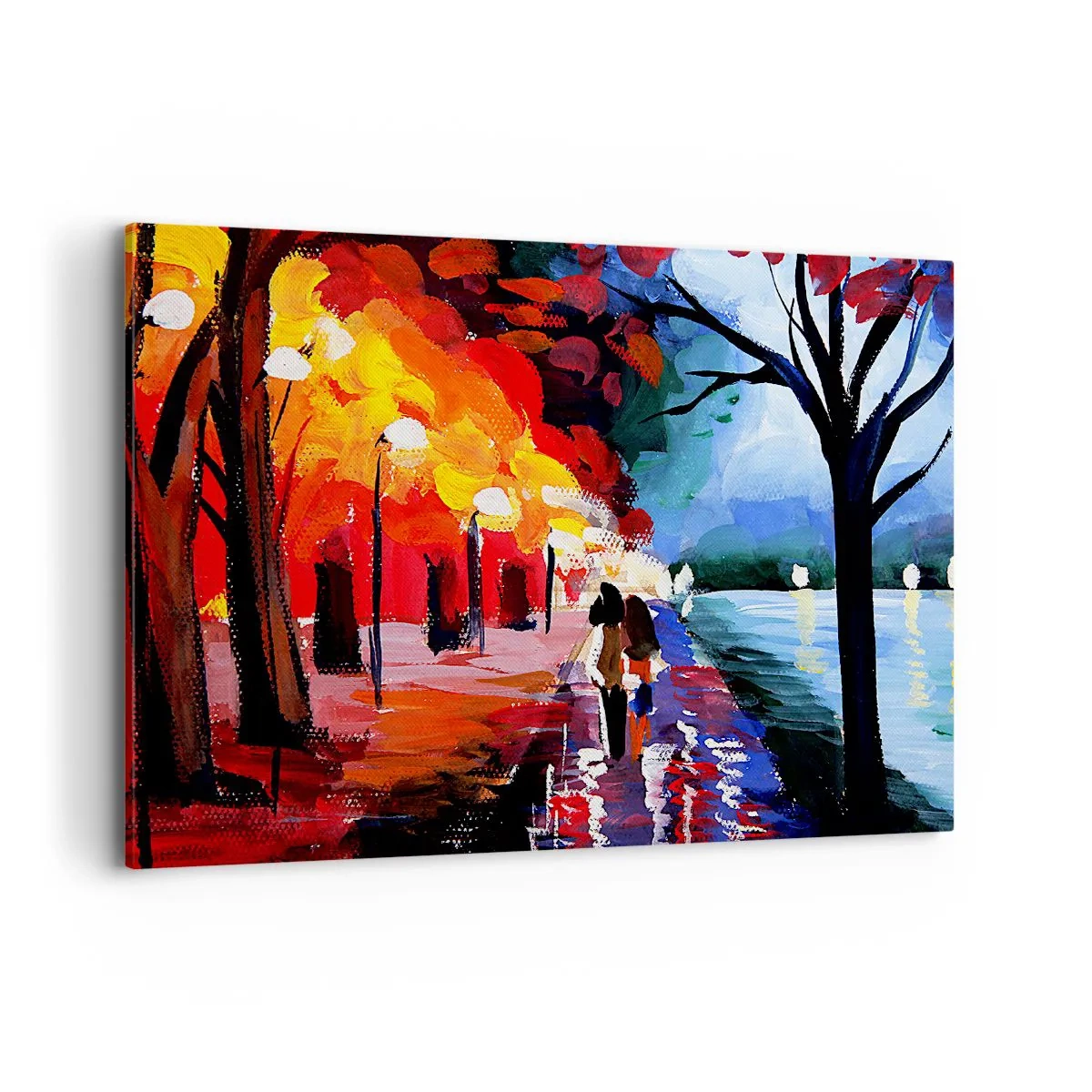 Quadro em tela - Outono ardente no parque - 100x70 cm