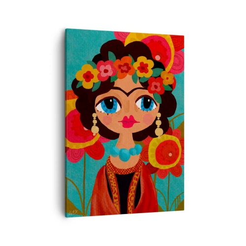Quadro em tela - Senhorita papoula - 50x70 cm