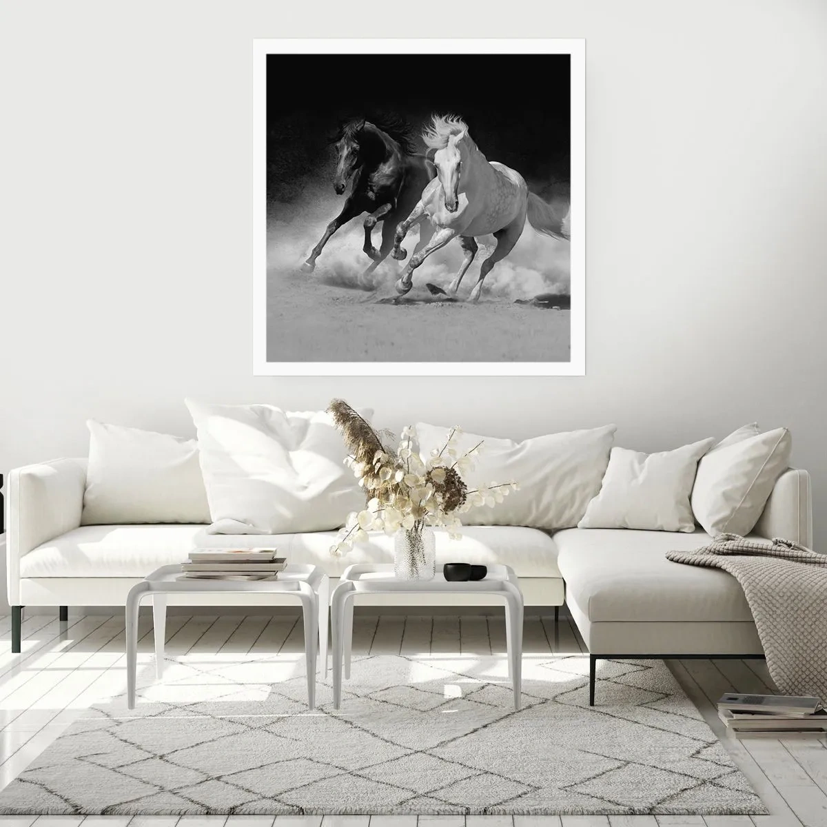 Pôster - Galope da liberdade - 40x40 cm