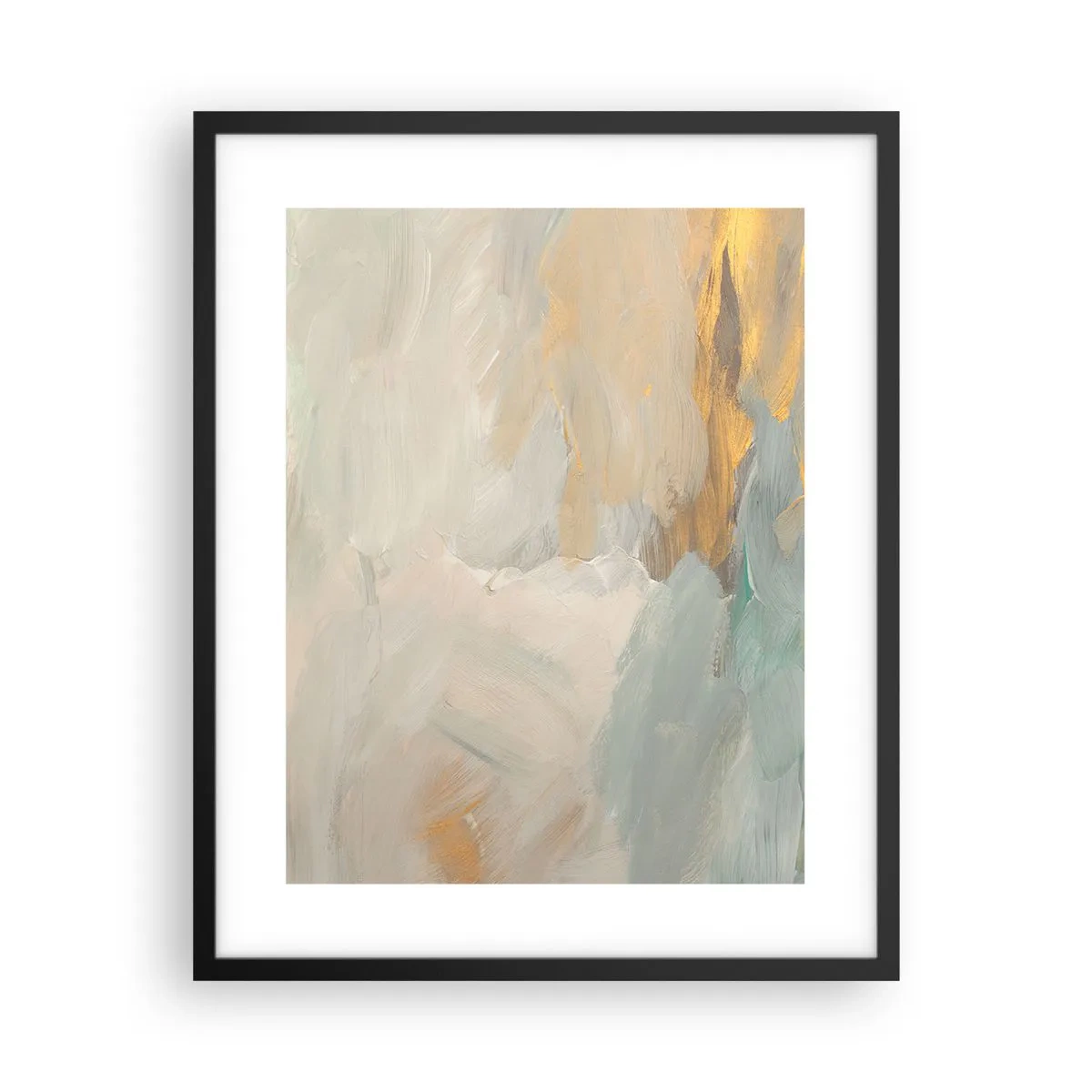 Pôster com moldura preta - Abstração – a terra da gentileza - 40x50 cm