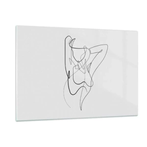 Quadro em vidro - Que tipo de pessoa é realmente... - 120x80 cm