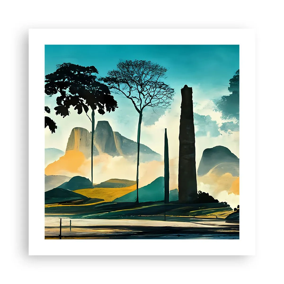 Pôster - Cada vez mais alto - 50x50 cm