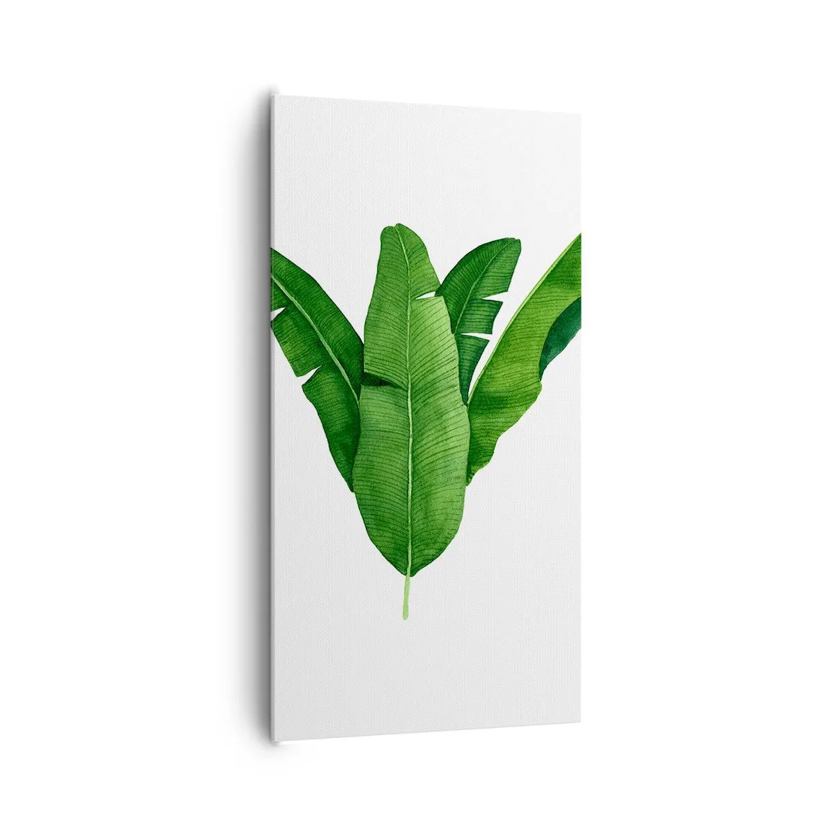 Quadro em tela - Simetria verde - 65x120 cm