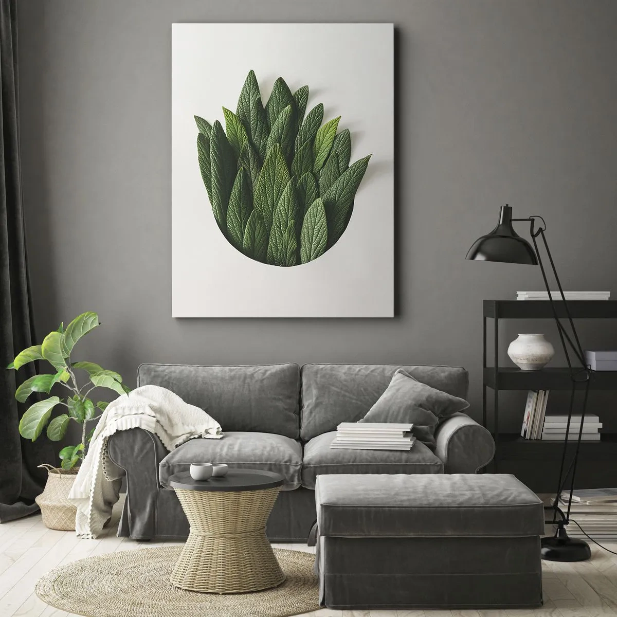 Quadro em tela - Curiosidade indomável - 45x80 cm