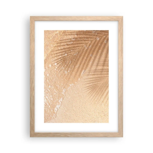 Pôster com moldura de carvalho claro - A sombra de um verão quente - 30x40 cm