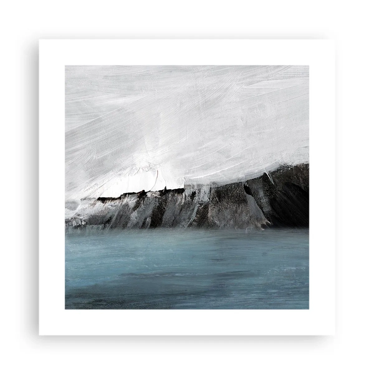 Pôster - Água – terra: choque dos elementos - 40x40 cm