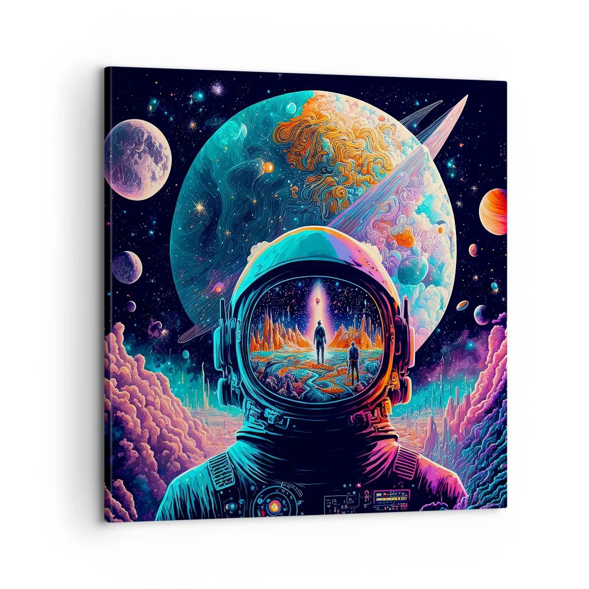 Quadro em tela - Os filósofos não sonharam com isso - 60x60 cm