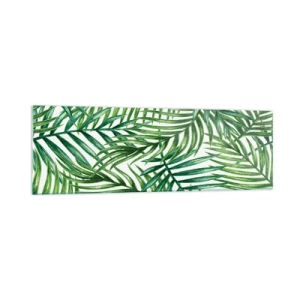 Quadro em vidro - Sob as folhas verdes - 160x50 cm
