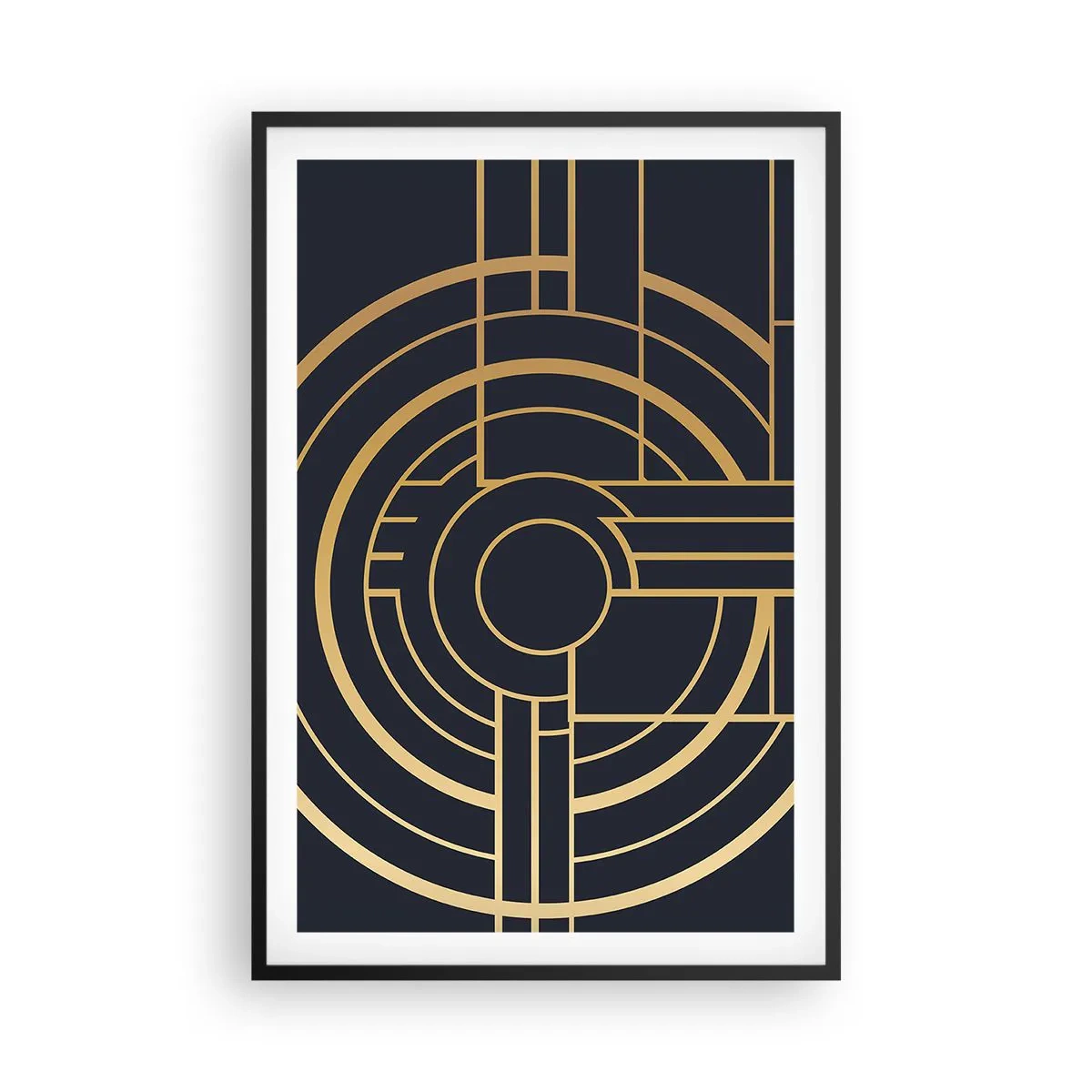 Pôster com moldura preta - Rotação das coisas - 61x91 cm