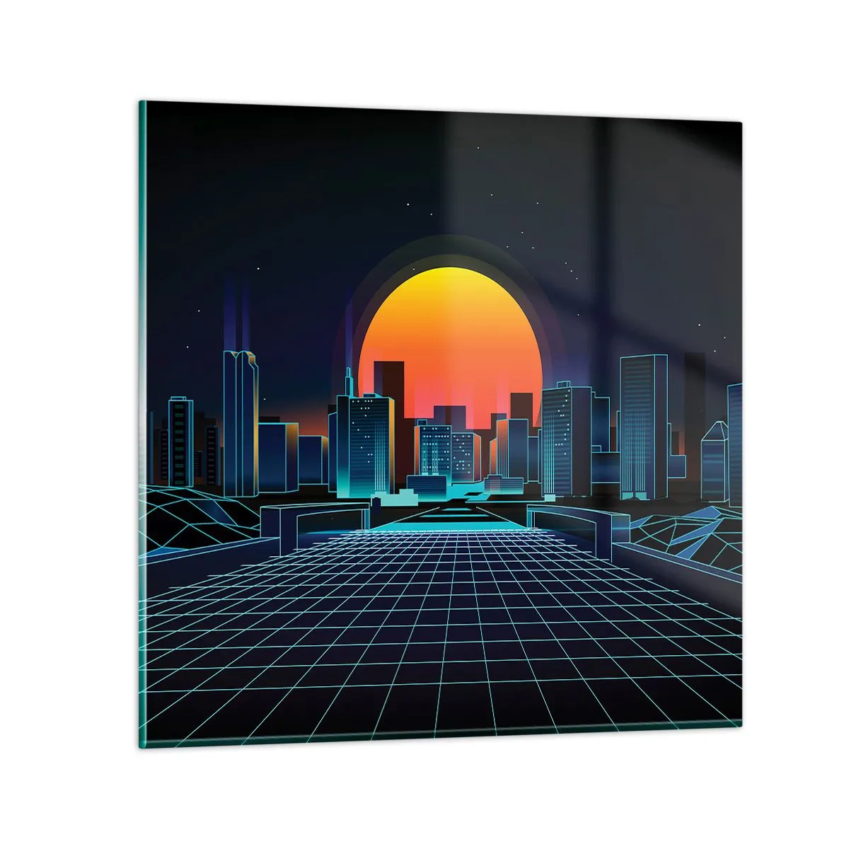 Quadro em vidro - Ainda quer ir para o mundo real? - 70x70 cm