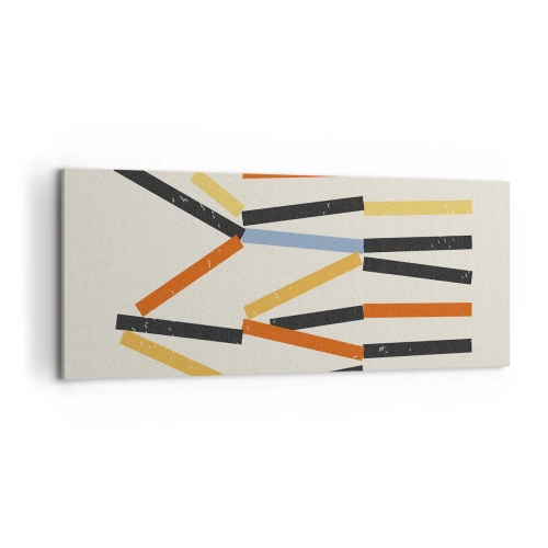 Quadro em tela - Composição ao nível - 100x40 cm