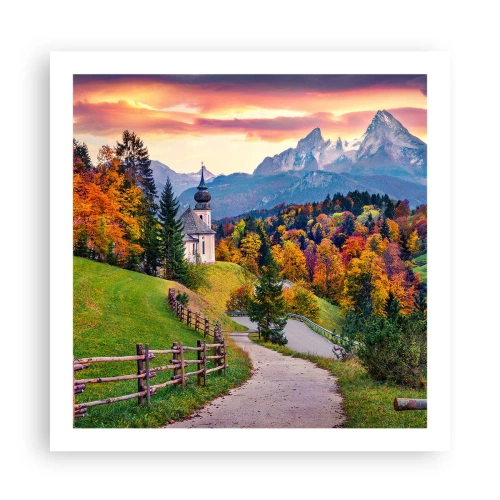 Pôster - Paisagem como uma pintura - 60x60 cm