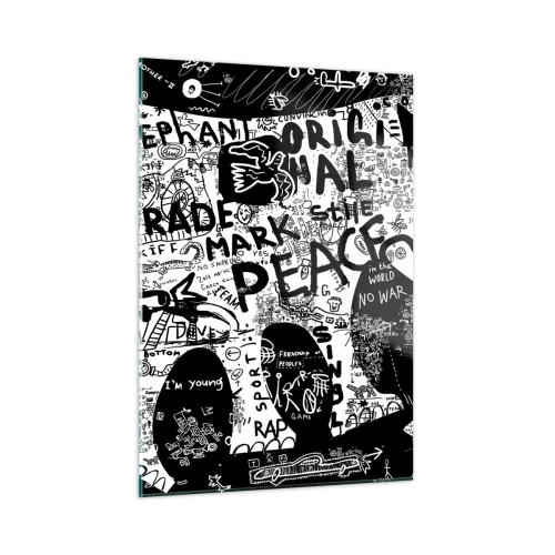 Quadro em vidro - O rico mundo das ruas - 50x70 cm