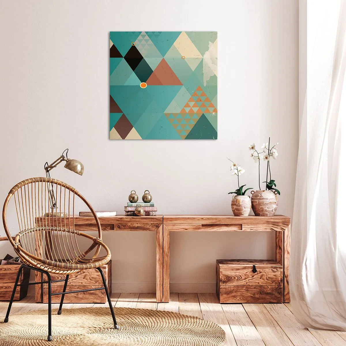 Quadro em tela - A unidade de muitos, os muitos da unidade - 40x40 cm