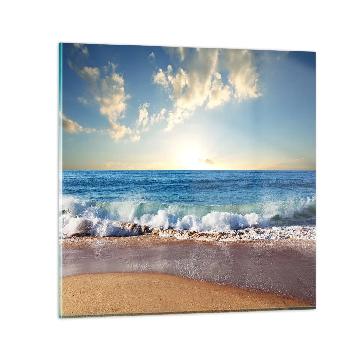 Quadro em vidro - Movimento e quietude ao mesmo tempo - 70x70 cm