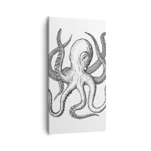 Quadro em tela - Dançando com as ondas - 55x100 cm