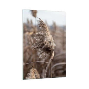 Quadro em vidro - É hora de voar com o vento - 80x120 cm