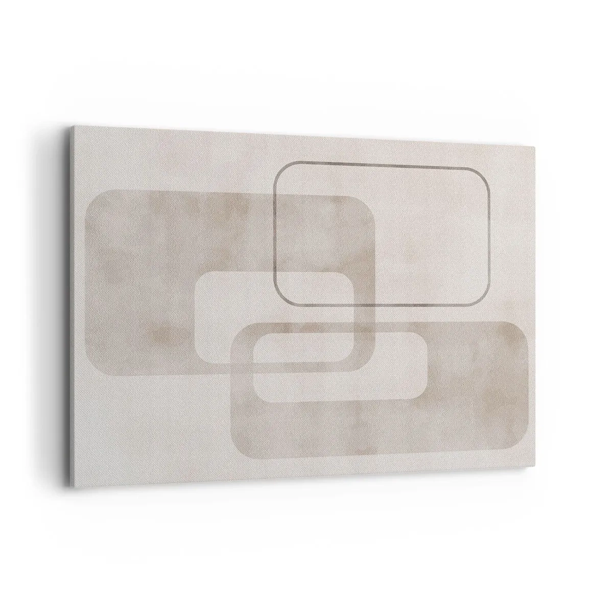 Quadro em tela - Argamassa geométrica - 100x70 cm