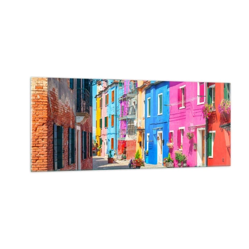 Quadro em vidro - A Cidade dos Papagaios - 100x40 cm