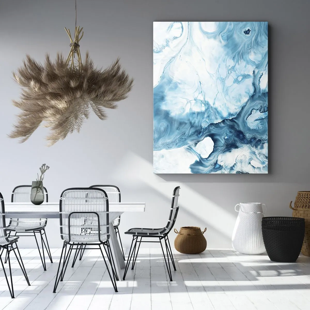 Quadro em tela - Concerto Azul - 45x80 cm