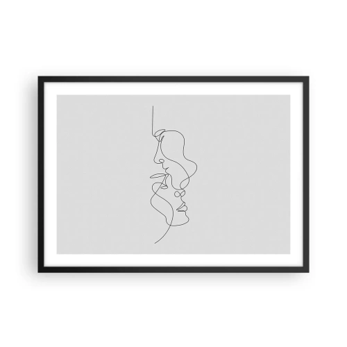 Pôster com moldura preta - O calor dos desejos amargos - 70x50 cm