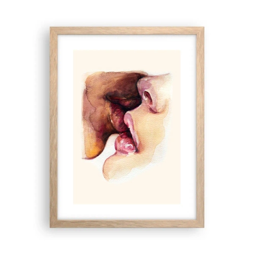 Pôster com moldura de carvalho claro - Como a noite e o dia, a terra e o céu - 30x40 cm